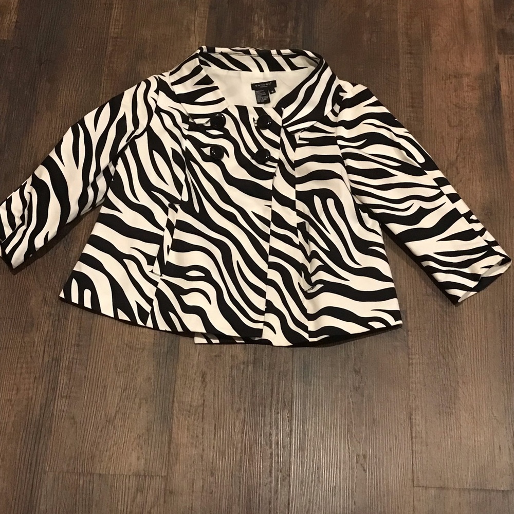 Zebra Print Blazer